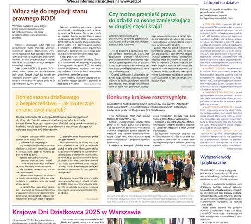 Informator „działkowca” listopad 2025