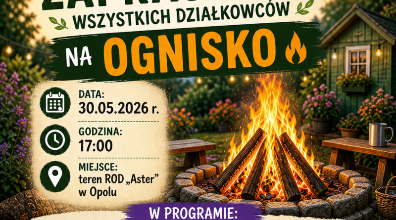 Wiosenne spotkanie integracyjne działkowców z ROD ,,Aster” w Opolu