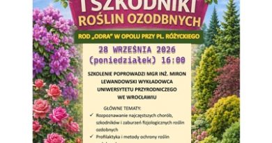 SZKOLENIE SPECJALNE DLA DZIAŁKOWCÓW