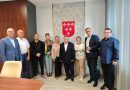 Przedstawiciele ogrodów Nyskich oraz władze OZ PZD w Opolu u Burmistrza Nysy Kordiana Kolbiarza